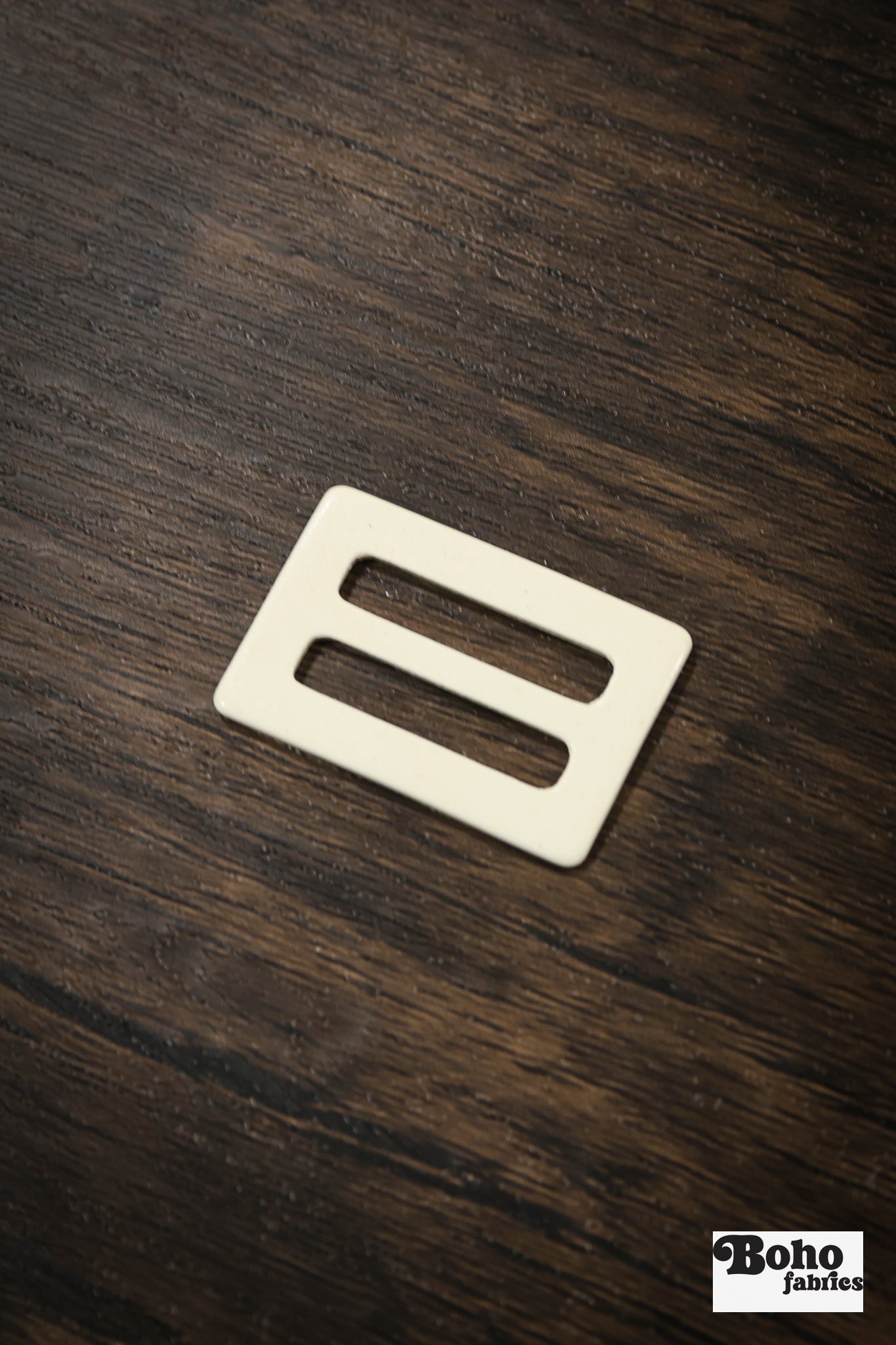 Ivory – Vintage Plastic Slide Buckle | Set of 4 - Boho Fabrics - Buckles & Slides