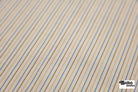 Ivory with Tan, Brown, & Blue Stripes Woven Fabric - Boho Fabrics - Woven Fabric