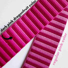 Jacquard Woven Stripe Webbing –Pink 1" Wide, Sold Per Yard. - Boho Fabrics - Bag Making Supplies