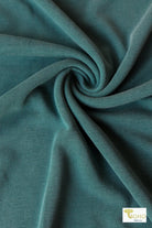 Jade Teal, Solid Cupro Knit - Boho Fabrics