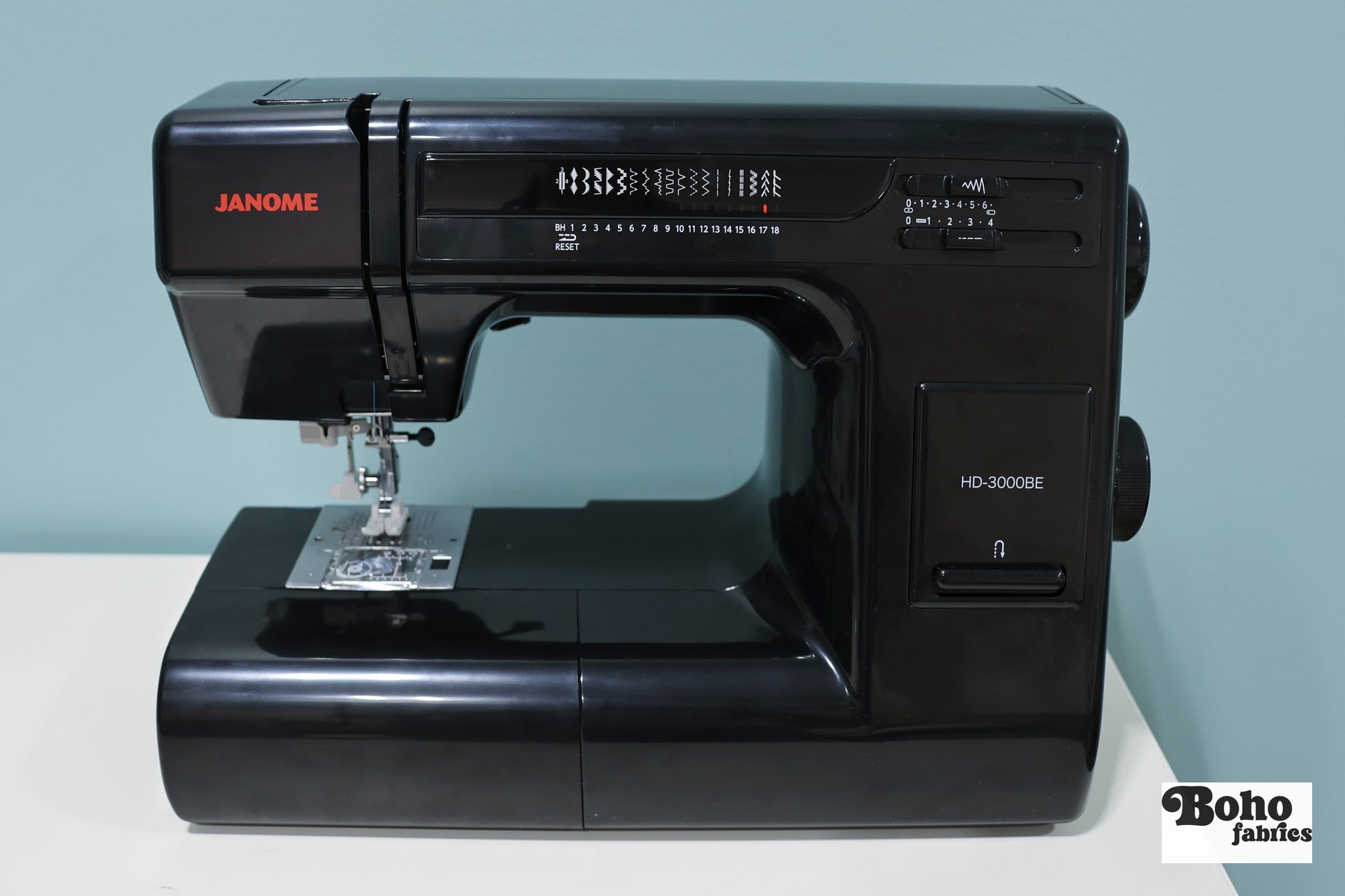 Janome HD 3000BE, Best Modern Mechanical Sewing Machine. - Boho Fabrics - Sewing Machines