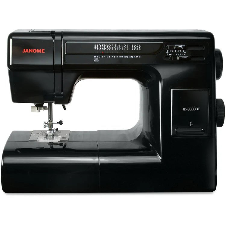 Janome HD 3000BE, Best Modern Mechanical Sewing Machine. - Boho Fabrics - Sewing Machines