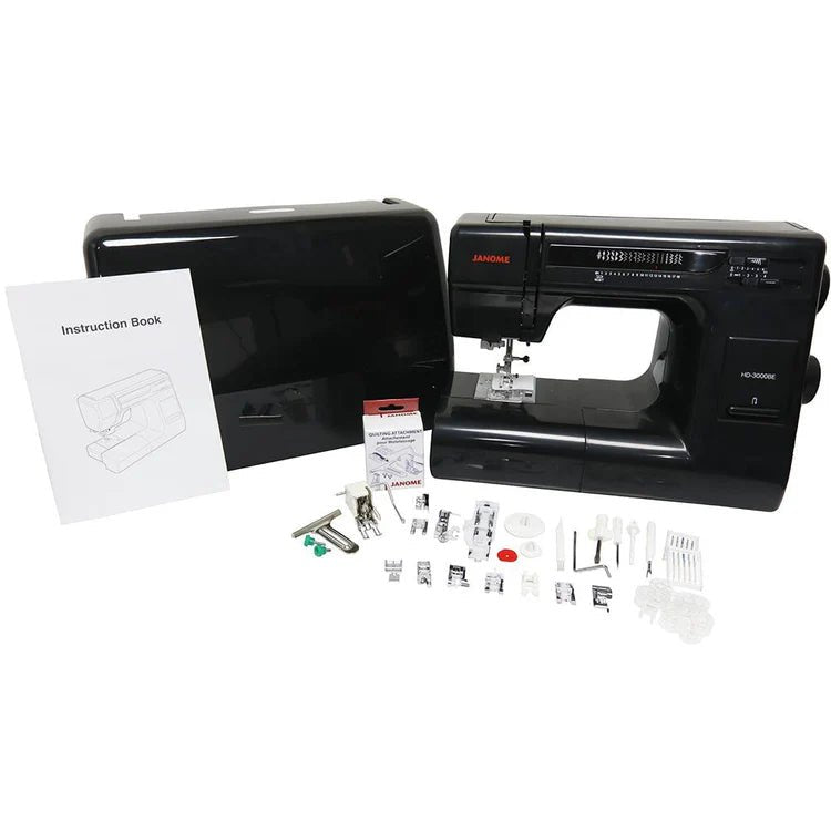 Janome HD 3000BE, Best Modern Mechanical Sewing Machine. - Boho Fabrics - Sewing Machines