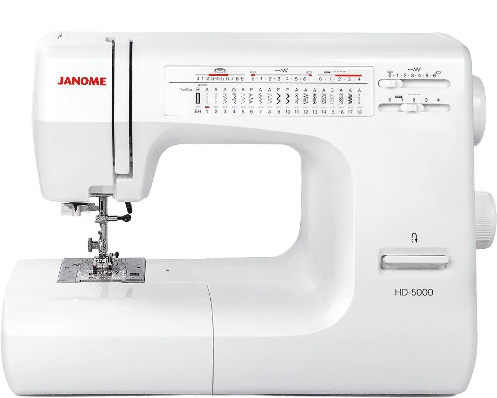 Janome HD5000 Heavy-Duty Mechanical Sewing Machine - Boho Fabrics - Sewing Machines