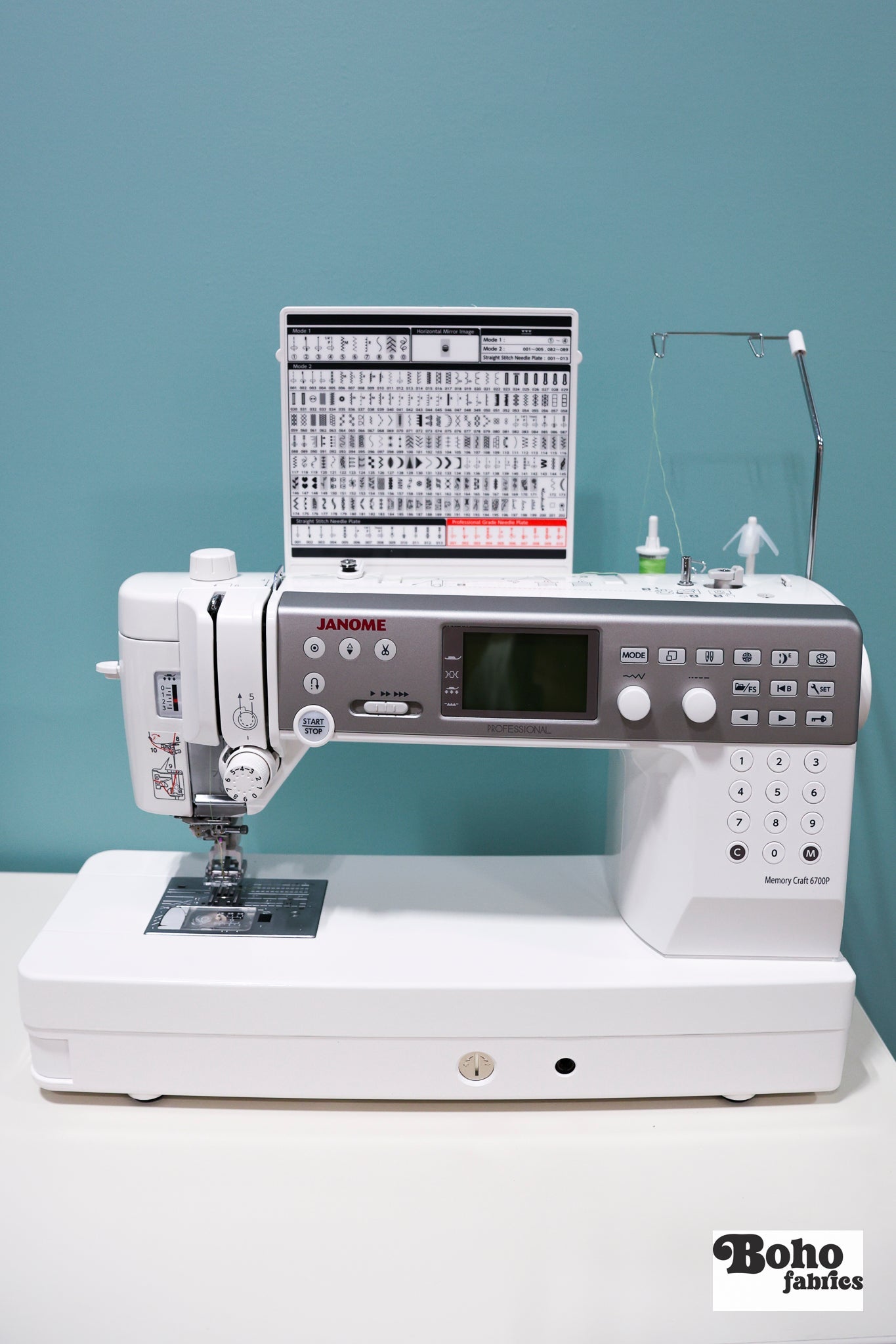 Janome Memory Craft 6700P Computerized Flatbed Sewing Machine (NOT SOLD OUT, EMAIL or CALL TO ORDER) - Boho Fabrics - Sewing Machines