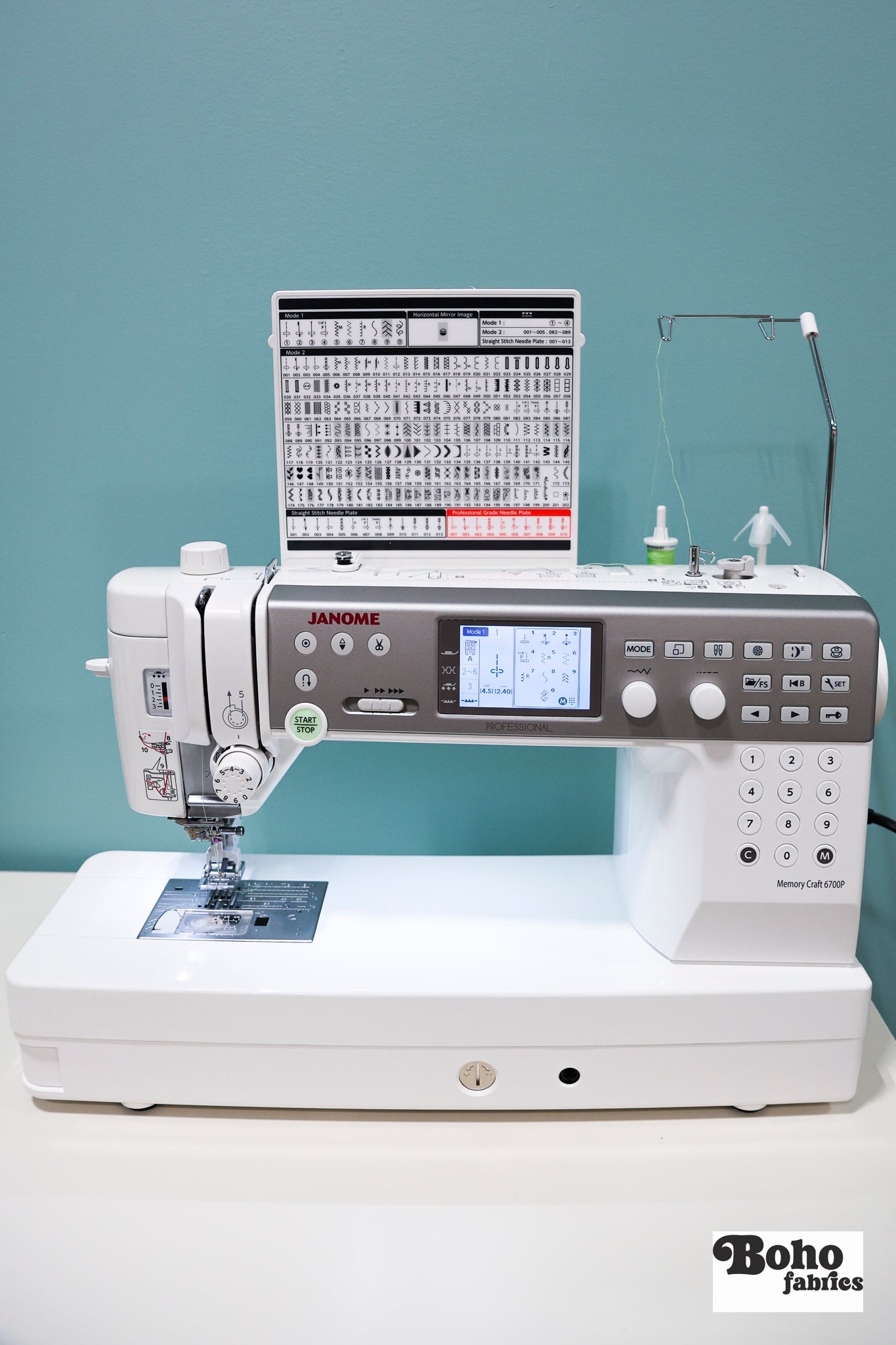 Janome Memory Craft 6700P Computerized Flatbed Sewing Machine (NOT SOLD OUT, EMAIL or CALL TO ORDER) - Boho Fabrics - Sewing Machines