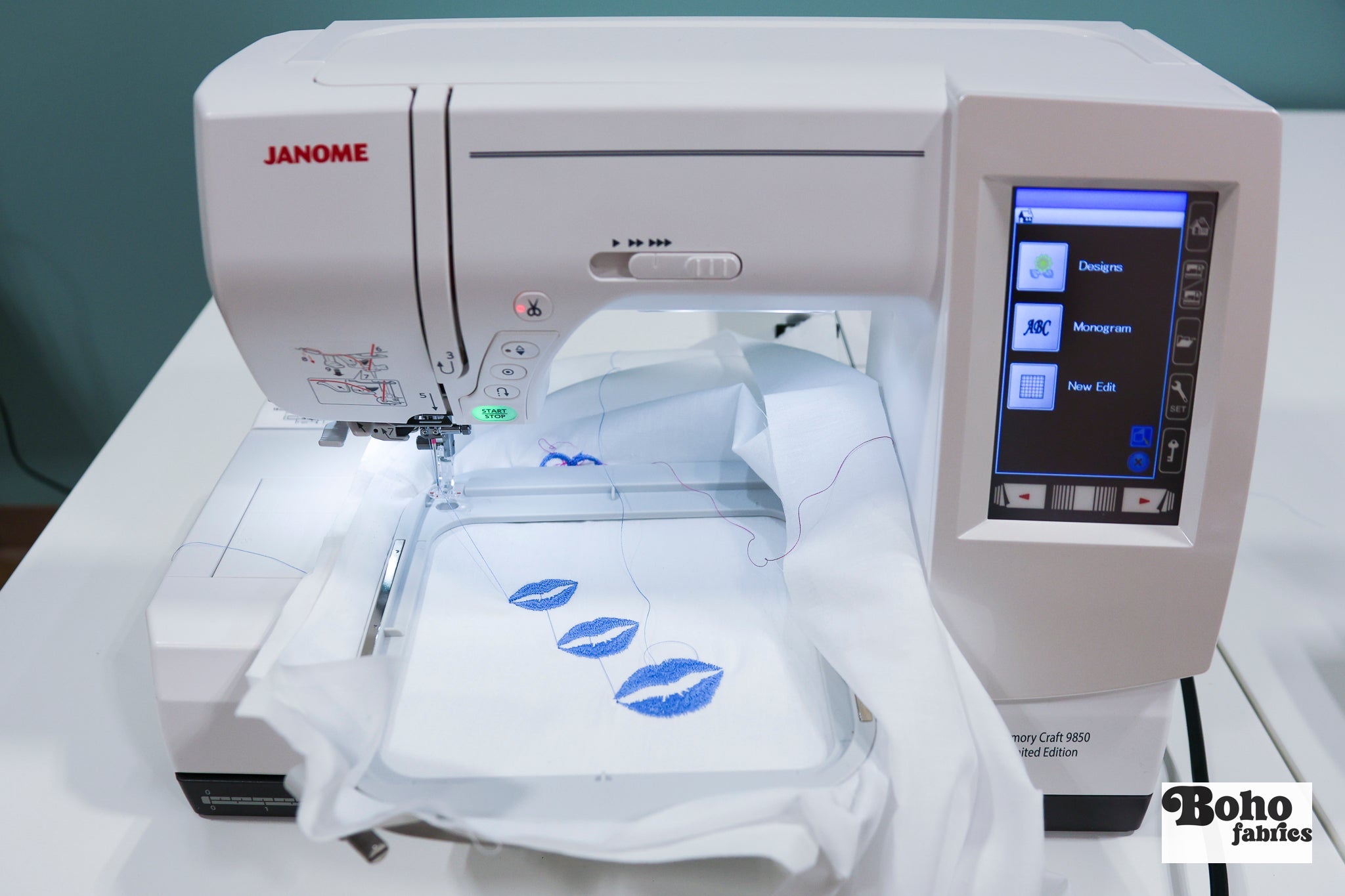 Janome Memory Craft 9850LE Computerized Sewing and Embroidery Machine - Boho Fabrics - Sewing Machines