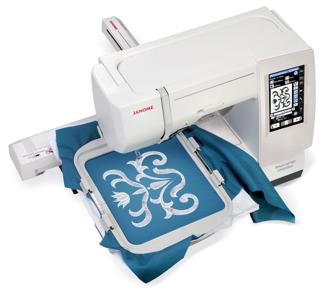 Janome Memory Craft 9850LE Computerized Sewing and Embroidery Machine - Boho Fabrics - Sewing Machines