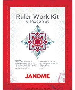 Janome Ruler Work Kit - 6 Pc Set - Boho Fabrics - Notions