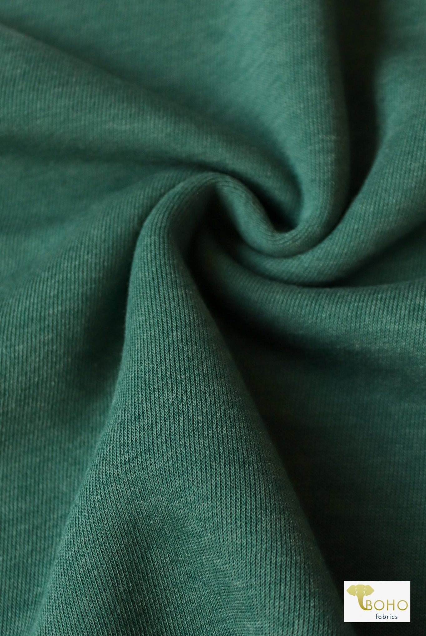 Jasper Green, Sweatshirt Fleece. - Boho Fabrics