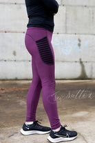 Jewel Plum Purple, Brushed Athletic Knit - Boho Fabrics