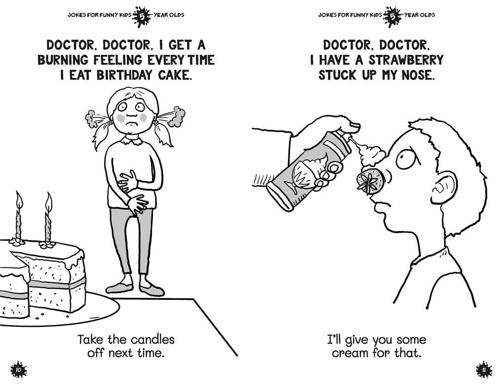 Jokes For Funny Kids: 5 Year Olds - Boho Fabrics - Books