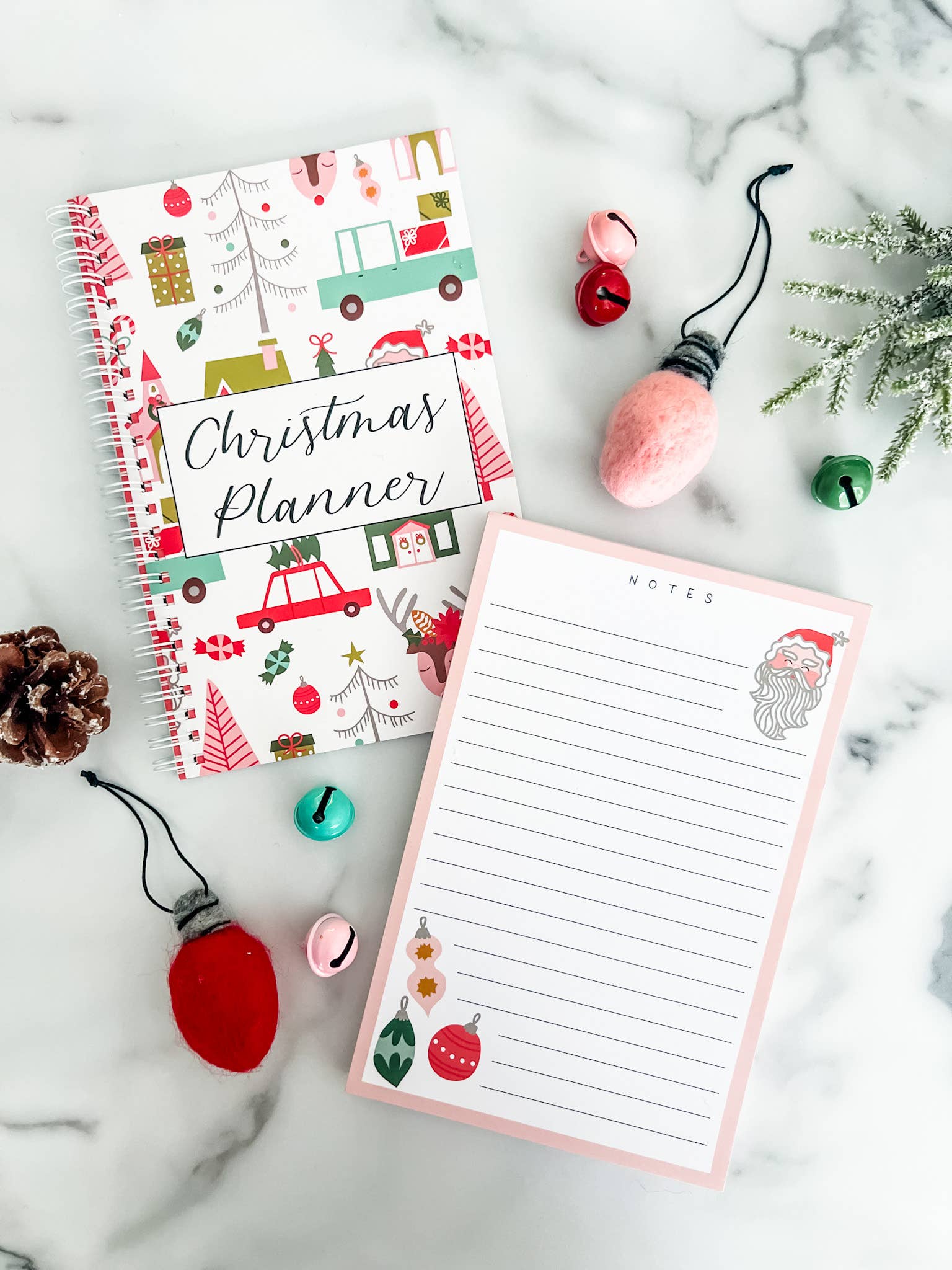 Jolly Christmas Notepad - 75 sheets - Boho Fabrics - Stationary