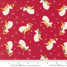 Joyful Joyful Poinsettia Red 20803 22 Moda 1 - Boho Fabrics - Quilting Cotton, Woven