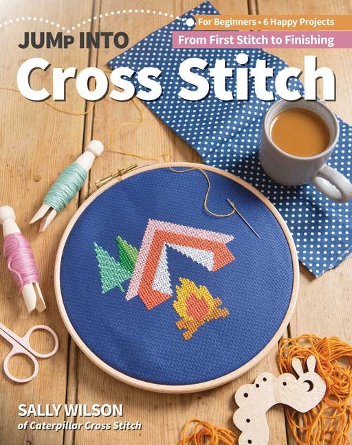 Jump Into Cross Stitch: For Beginners With 6 Projects - Boho Fabrics - Books