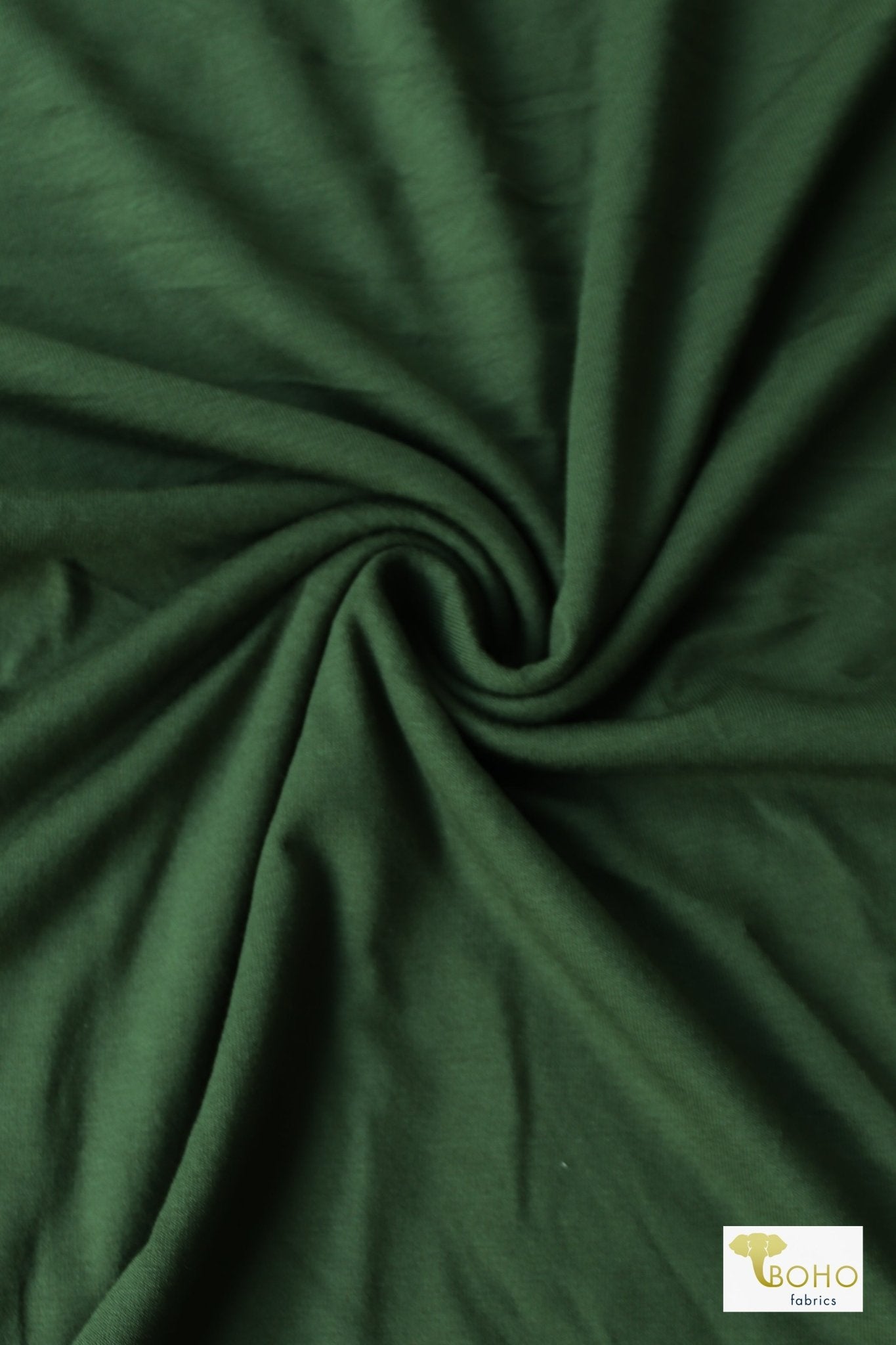 Jungle Green , Rayon Spandex Solid - Boho Fabrics - Rayon Jersey Solid, Knit Fabric