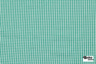 Kelly Green and White Gingham Cotton Woven Shirting Fabric - Boho Fabrics - Woven, Fabric