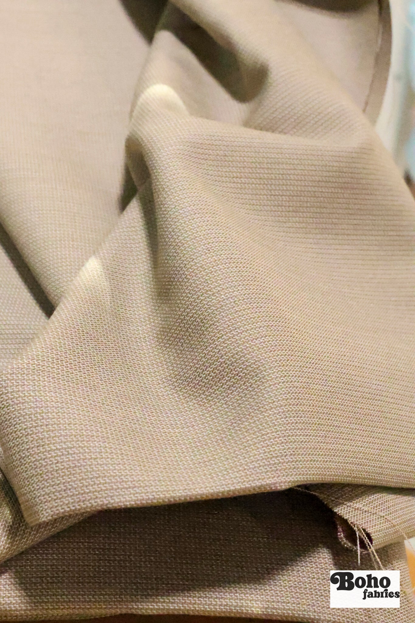 Key Weave in Taupe, Stretch Woven Fabric - Boho Fabrics - Suiting, Woven Fabric?