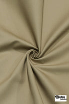 Khaki Cotton Twill Woven Fabric - Boho Fabrics - Twill, Woven