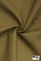 Khaki, Deadstock Cotton Duck Canvas Woven Fabric - Boho Fabrics - Canvas Fabric