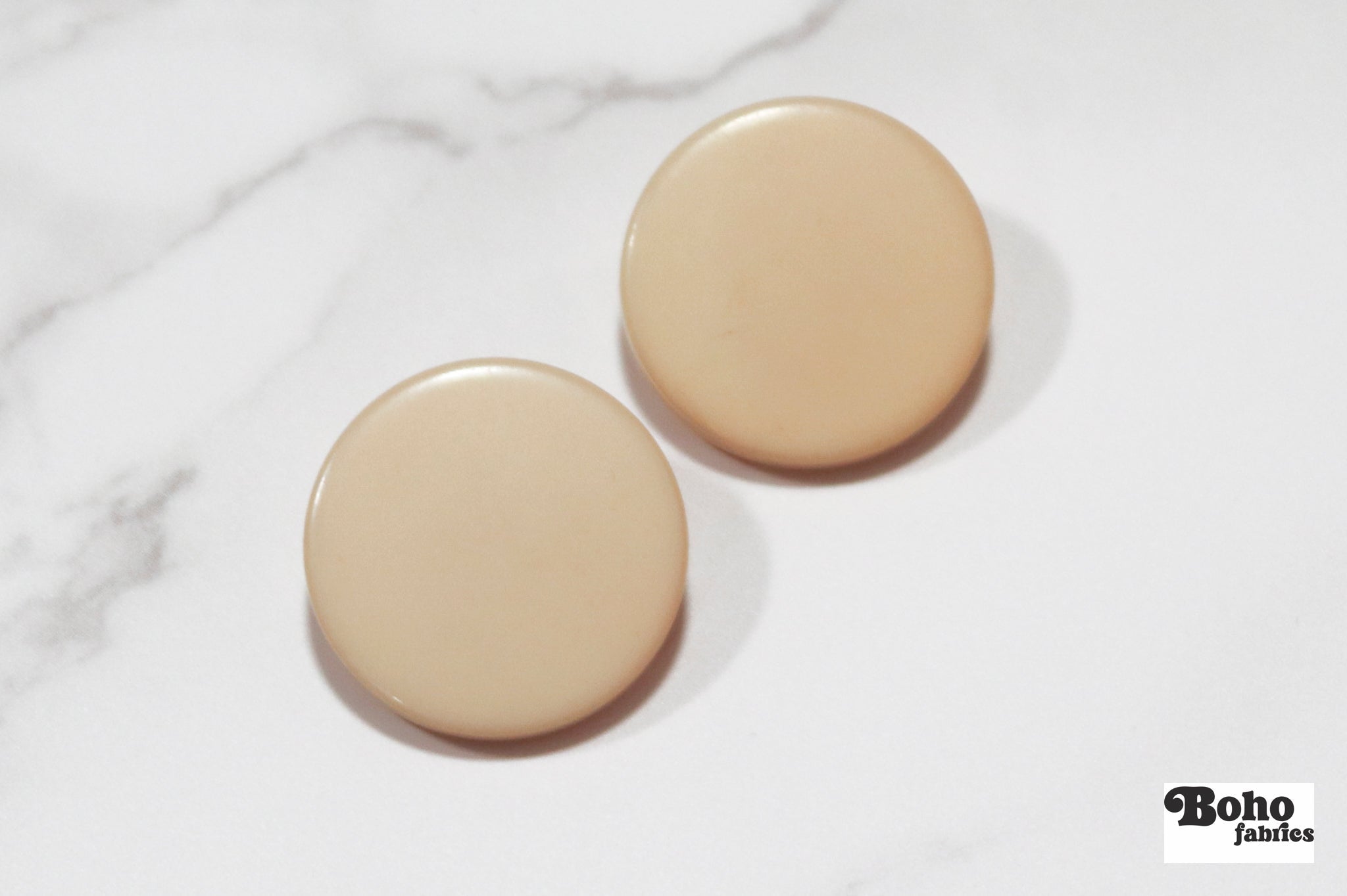 Khaki, Mod Gambit, Shank Button. Available in 15mm, 18mm, 20mm, 25mm - Boho Fabrics - Buttons & Snaps
