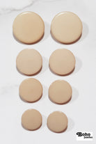 Khaki, Mod Gambit, Shank Button. Available in 15mm, 18mm, 20mm, 25mm - Boho Fabrics - Buttons & Snaps
