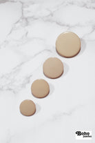 Khaki, Mod Gambit, Shank Button. Available in 15mm, 18mm, 20mm, 25mm - Boho Fabrics - Buttons & Snaps