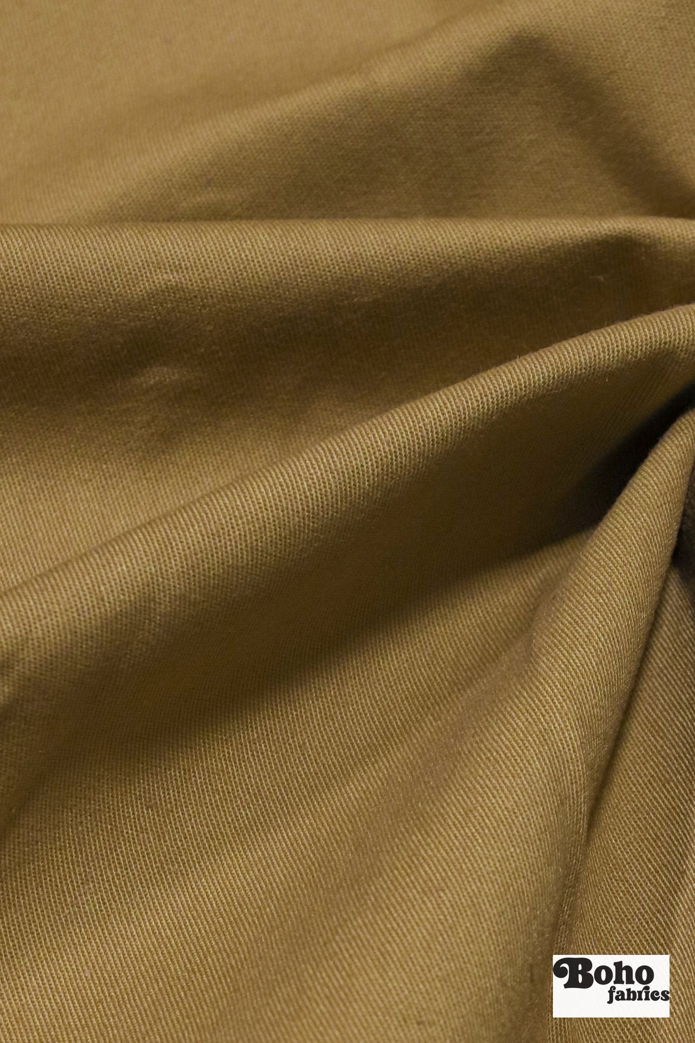 Khaki Twill, Woven Fabric - Boho Fabrics - Twill, Woven