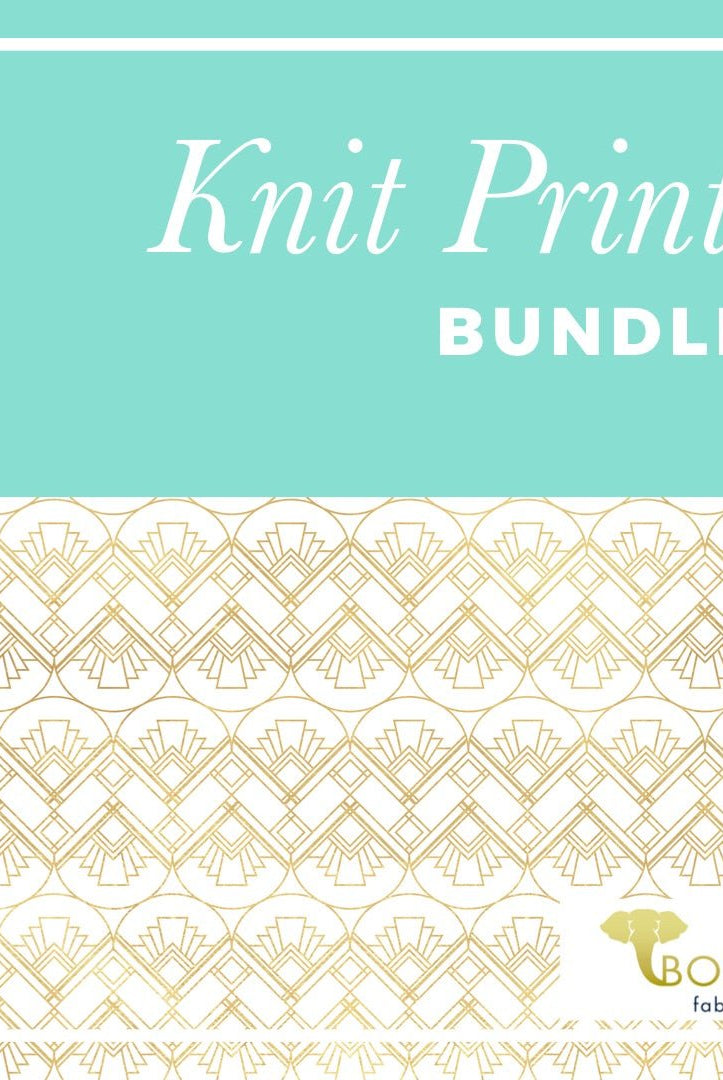 Knit Prints Fabric Bundle - ALL PRINTS! TAG SALE SPECIAL! - Boho Fabrics