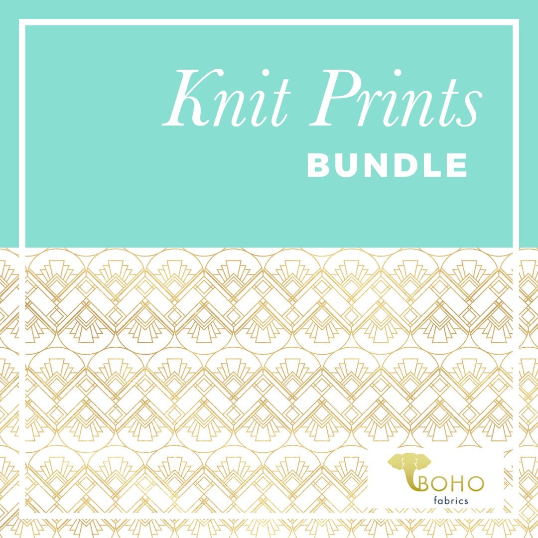 Knit Prints Fabric Bundle - ALL PRINTS! TAG SALE SPECIAL! - Boho Fabrics