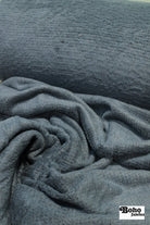 Lake Blue, Structured High Loft Double - Velour Fleece Fabric by Polartec 2nds - Boho Fabrics - Performance Fabrics