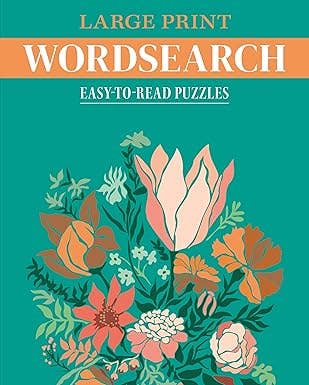 Large Print Wordsearch: Easy - to - Read Puzzles - Boho Fabrics - Books
