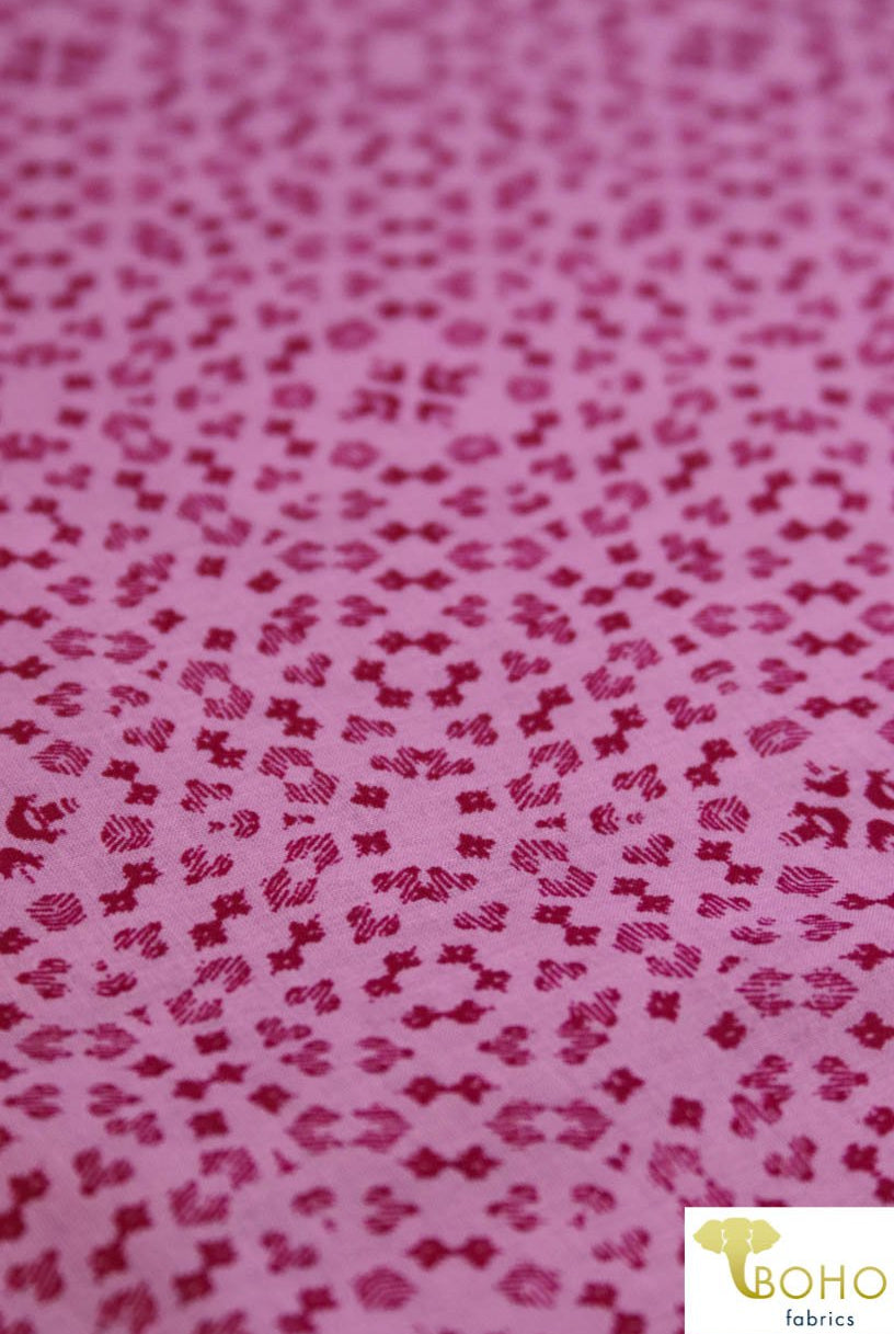 Last Cuts! Abstract Mandalas on Lilac Purple. Cotton Blend Woven Fabric. WV-101 - Boho Fabrics