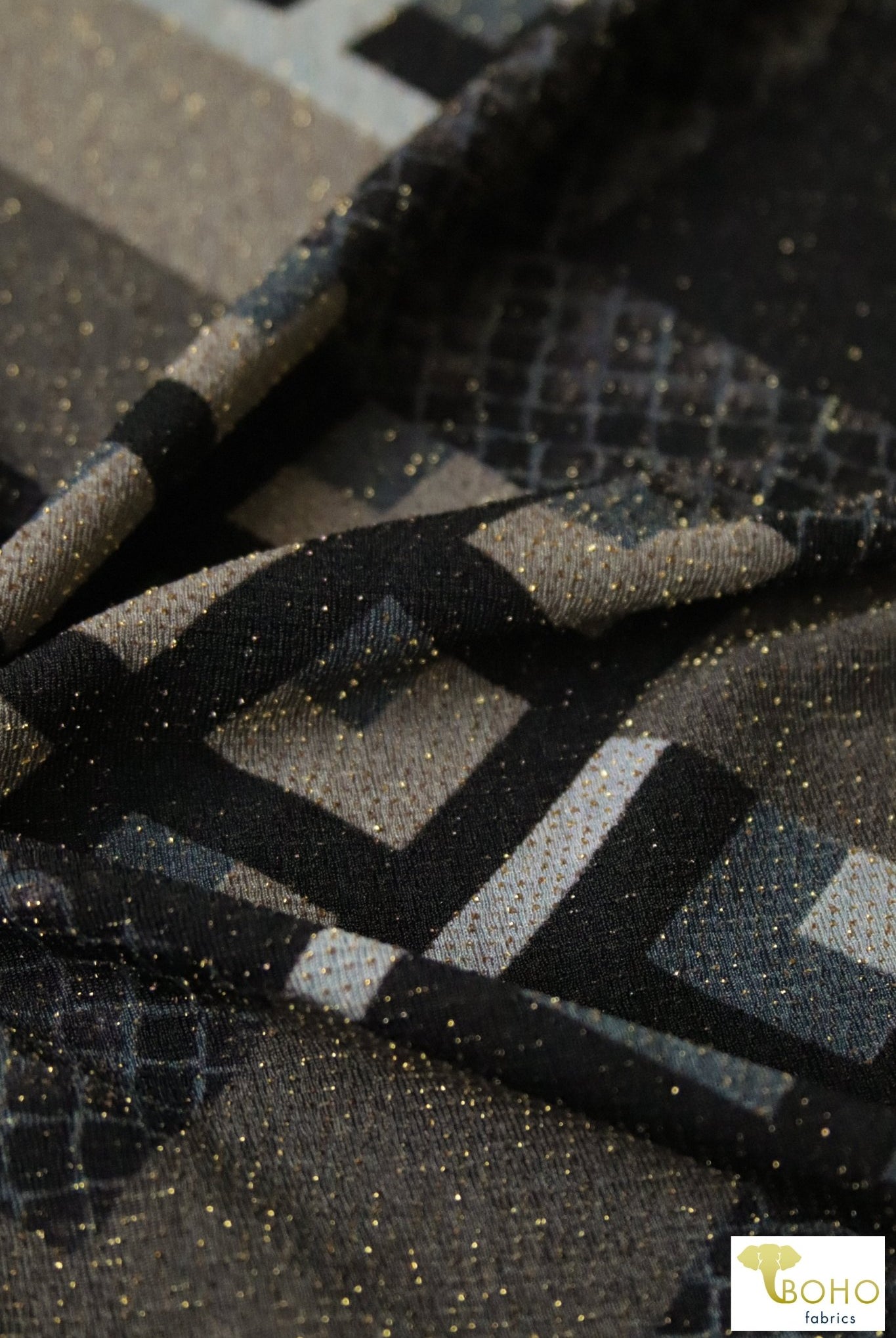 Last Cuts! Festive Deco Knit, ITY CREPE - Boho Fabrics - ITY/DTY Knits
