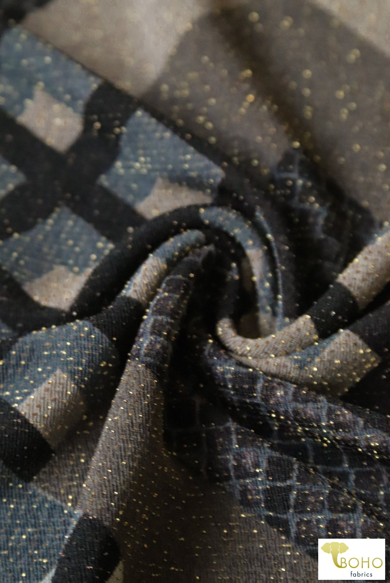 Last Cuts! Festive Deco Knit, ITY CREPE - Boho Fabrics - ITY/DTY Knits