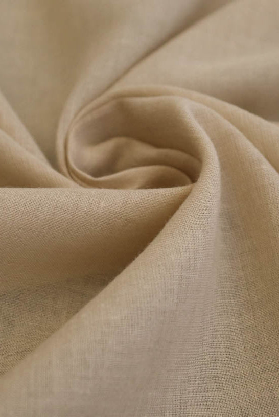 Last Cuts! Lightweight Cotton Woven in DESERT SAND. WV-165 - Boho Fabrics