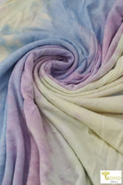 Last Cuts! Lollipop Tie Dye, Rayon Spandex Print. RJP-312 - Boho Fabrics