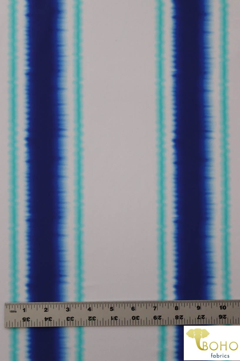 Last Cuts! Ocean Breeze Stripes. Swim Print/Activewear. SW-077 - Boho Fabrics