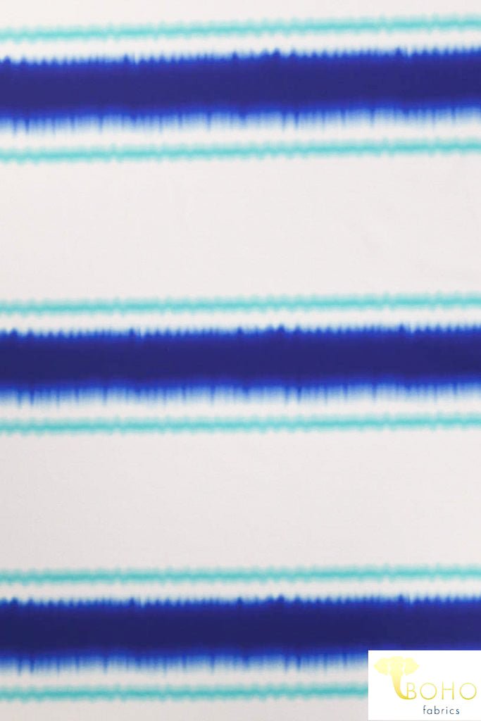 Last Cuts! Ocean Breeze Stripes. Swim Print/Activewear. SW-077 - Boho Fabrics