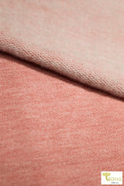 Last Cuts! Peach Brandy, Brushed French Terry Knit. BFT-103 - Boho Fabrics