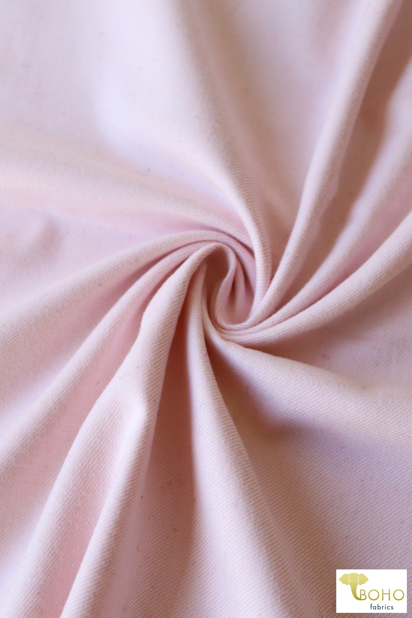 Last Cuts! Peach Pink Brushed Twill, Woven Fabric. WVS-307-ORG - Boho Fabrics