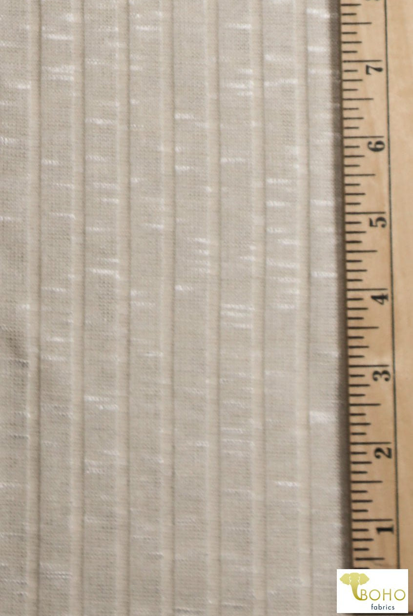 Last Cuts! Pearled Ivory. RIB-150 - Boho Fabrics