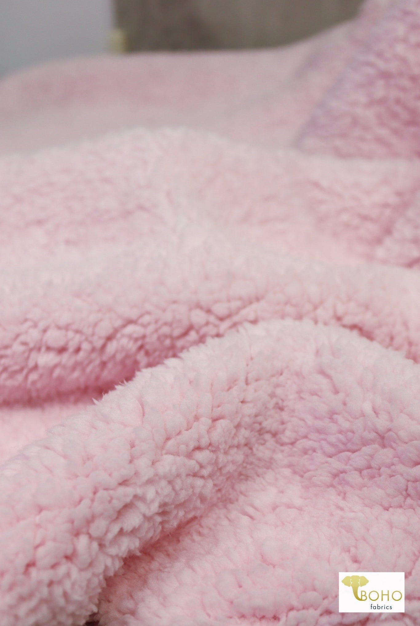 Last Cuts! Pink Clouds, Sherpa Cuddle, Faux Fur - Boho Fabrics
