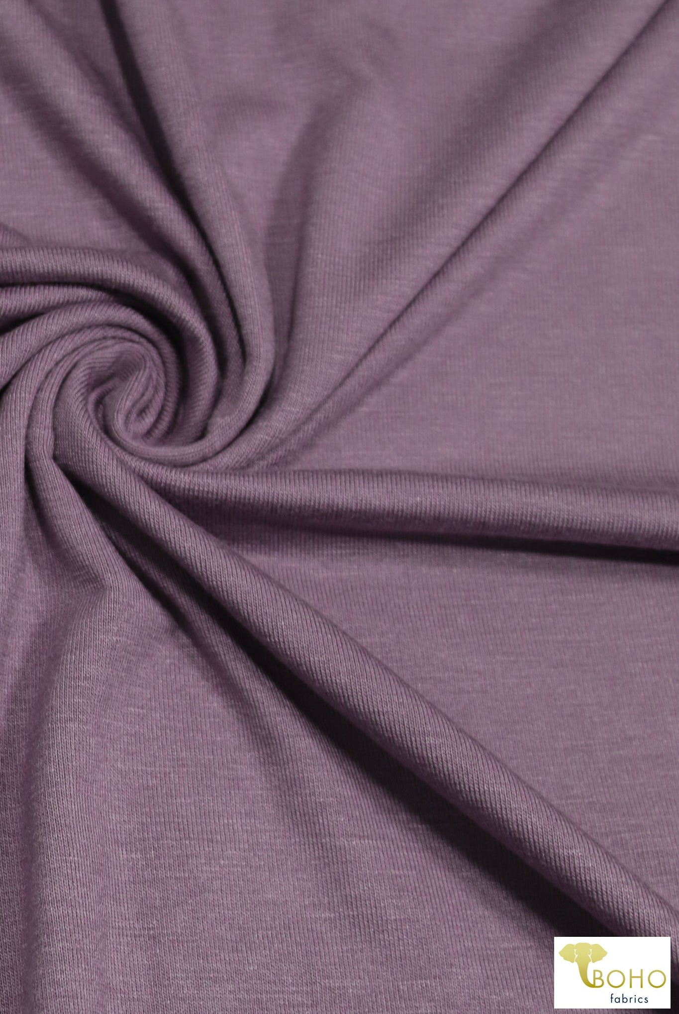 Last Cuts! Posie Purple, Rayon Spandex Knit - Boho Fabrics