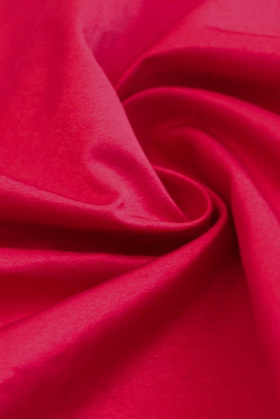 Last Cuts! Satin Cherry Red (Shiny). Twill Woven Fabric. WV-160-RED - Boho Fabrics