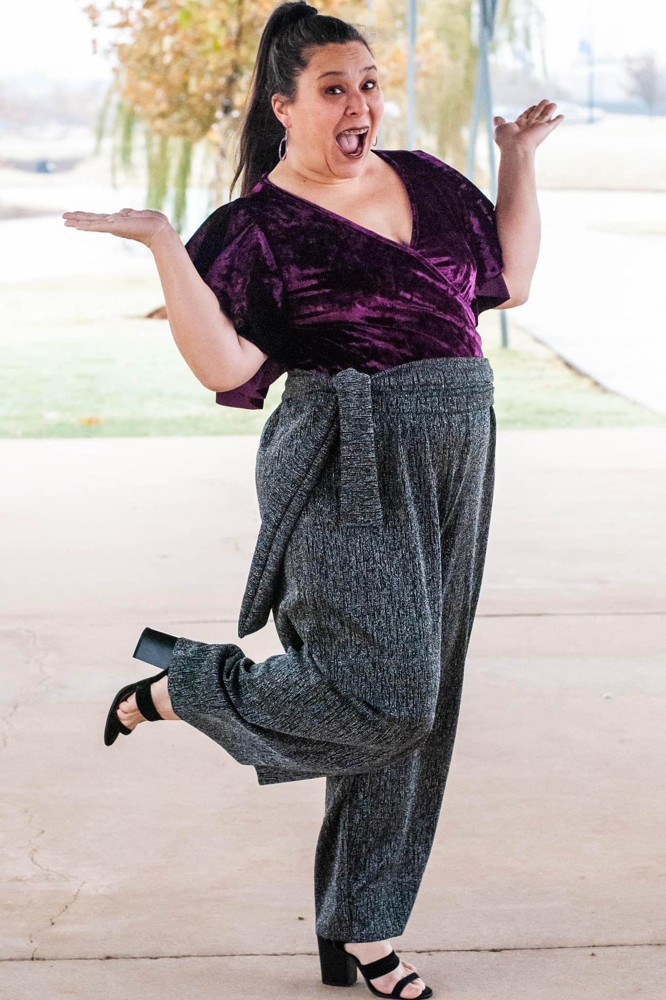 Last Cuts! Silver Icicles on Black, Lurex Knit. Special Occasion Fabric - Boho Fabrics