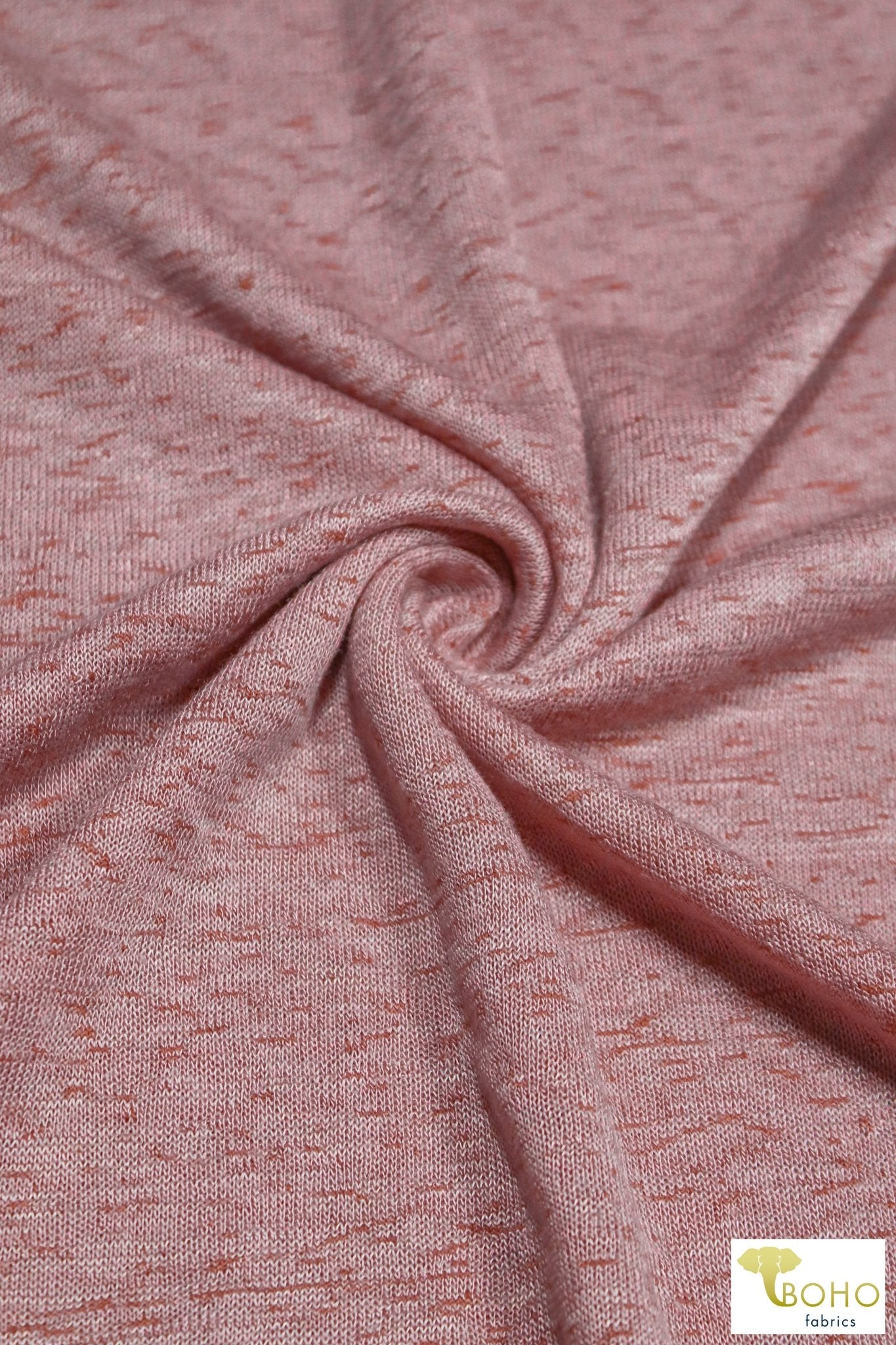 Last Cuts! Strawberry Cream Pink. Sweater Knit. SWTR-219 - Boho Fabrics