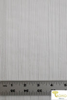 Last Cuts! Vertical Metallic Silver Stripes on White. Crinkle Gauze Woven Fabric. WV-109-WHT. - Boho Fabrics