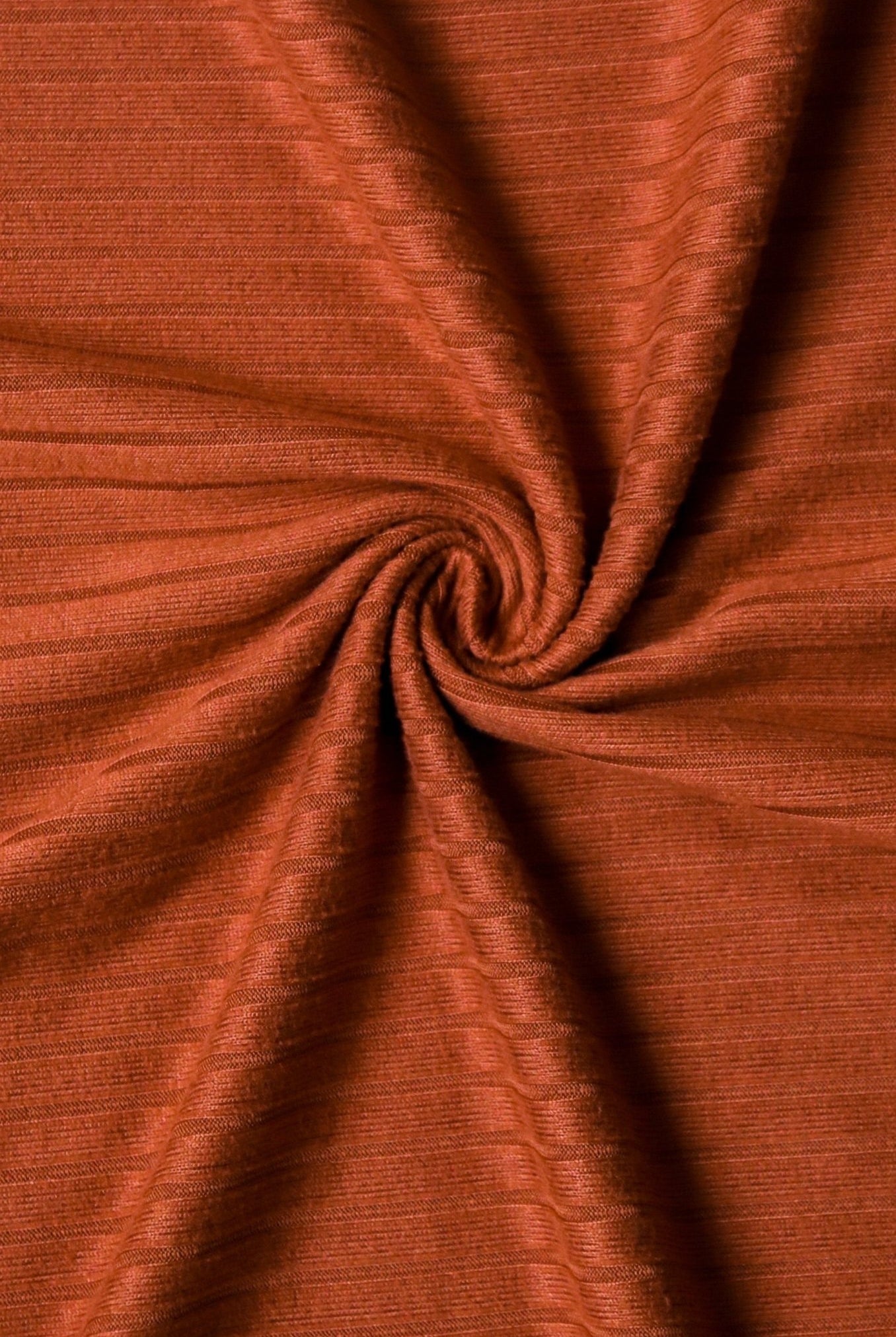 Last Cuts!Copper Yummy, 8x3 Rib Knit Fabric - Boho Fabrics