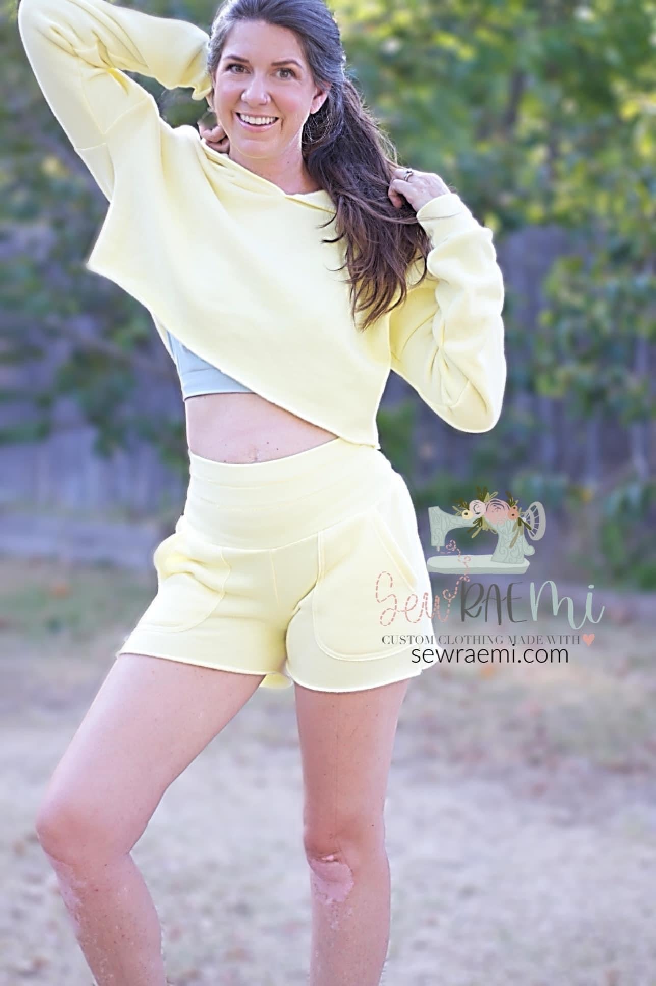 Lemonade Yellow, Sweatshirt Fleece. - Boho Fabrics